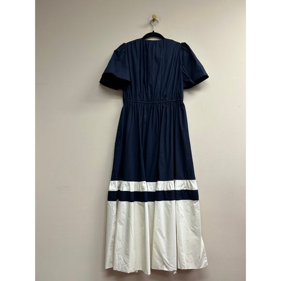 TUCKERNUCK Navy and Cream Cotton Mitchell Dress Size XL NWT - Picture 5 of 6